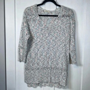 Tribal | Knit Oversized Short Sleeve Sweater - Small